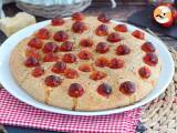 Recept Focaccia met kerstomaatjes