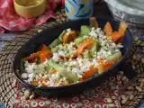 Recept Groentetagliatelle salade met pindasaus