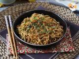 Recept Chinese noedelwok (groenten en getextureerd soja-eiwit)