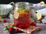 Recept Water met citroen-, basilicum- en frambozensmaak