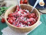 Recept Salade van aardbeien, tomaat, feta en basilicum