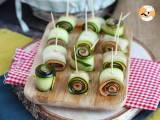 Recept Courgette en gerookte zalmrolletjes