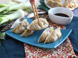 Recept Gyoza's met kip, wortels en champignons