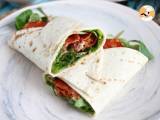 Recept Chorizo, avocado en tomaat sandwich wrap