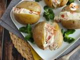 Recept Gevulde aardappelen met gerookte zalm en fromage frais