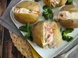 Recept Gevulde aardappelen met gerookte zalm en fromage frais