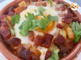 Recept Flamenco-eieren met aardappelen en chorizo