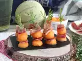 Recept Aperitiefspiesjes van meloen, ham en rozemarijn