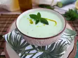Recept Koude komkommer- en muntsoep