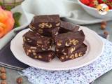 Recept Hazelnoot fudge - chocolade en hazelnoot vierkantjes