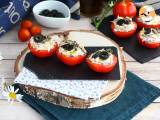 Recept Tomaten gevuld met tonijn, fromage frais en olijven