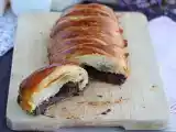 Recept Gevlochten bladerdeeg met chocolade