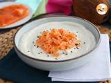 Recept Bloemkoolcrème, kokos en gerookte zalm