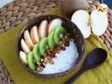 Recept Kokosnoot, appel, kiwi en hazelnoot-yoghurtsnack