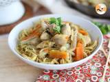 Recept Chow mein (chao men), chinese noedels met kip en groenten