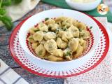 Recept Tortellini met parmezaan, ham en basilicum