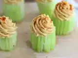 Recept Veganistische komkommer- en hummuscupcakes