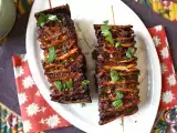 Recept Spiesjes van lavas kebab met tortilla's, gemakkelijk te bakken in de airfryer!