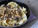 Recept Pannenkoek tagliatelle met chocolade en pinda's!