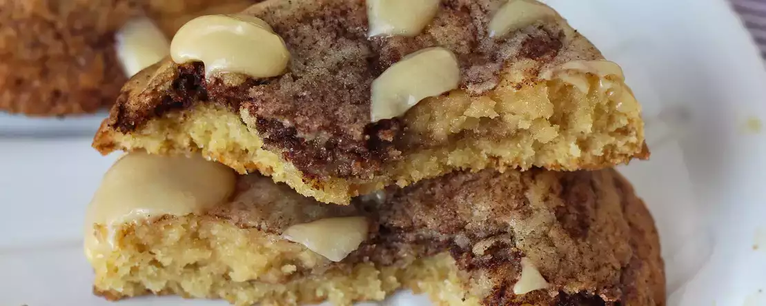Kaneelbroodjeskoekjes, smelten in je mond en zijn knapperig met een goede kaneelsmaak