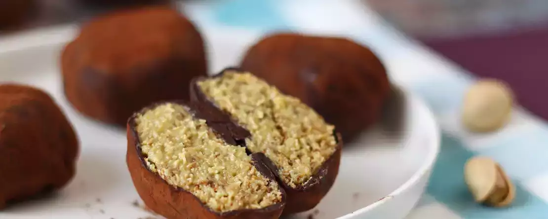 Dubai kauwbare koekjes, het virale recept voor mochi's met pistache en kadaivulling