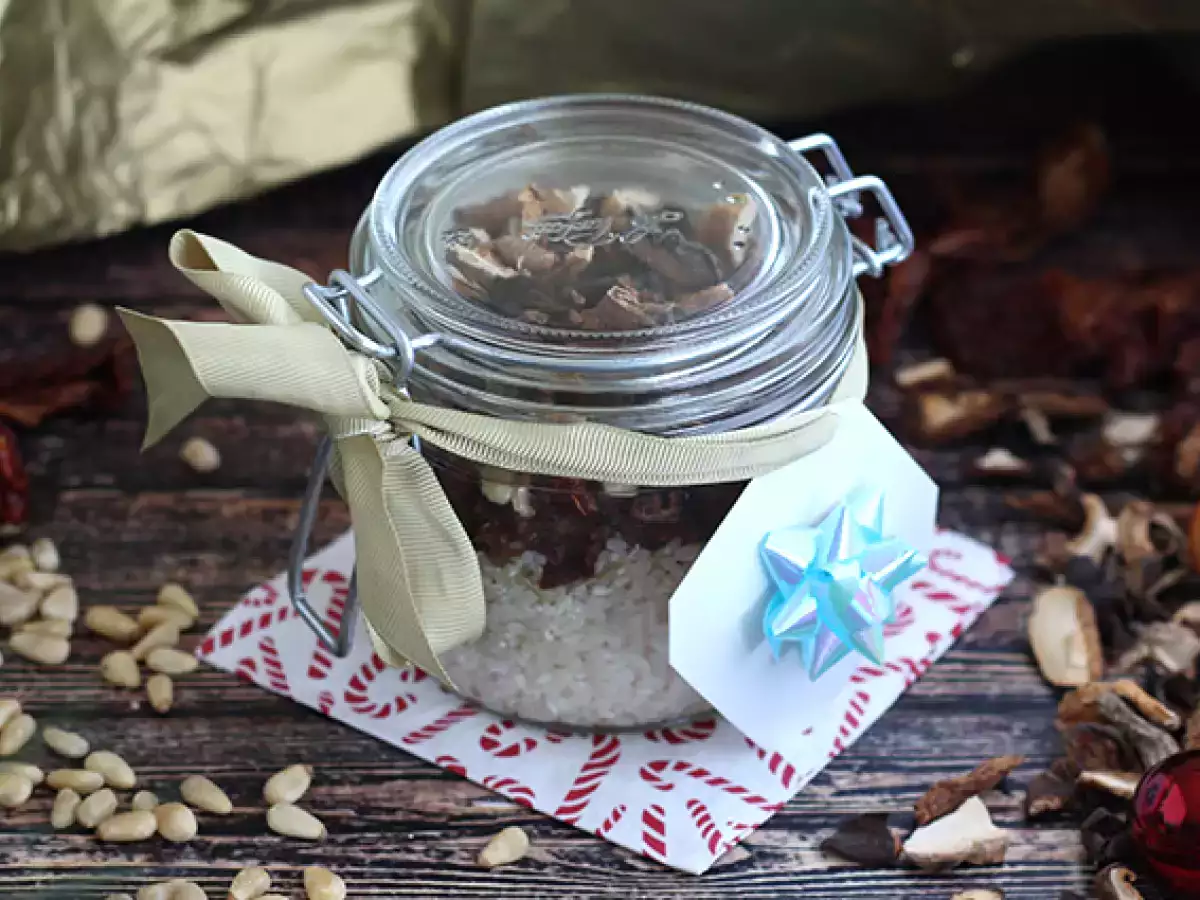 Recept Kit voor risotto met champignons en zongedroogde tomaten