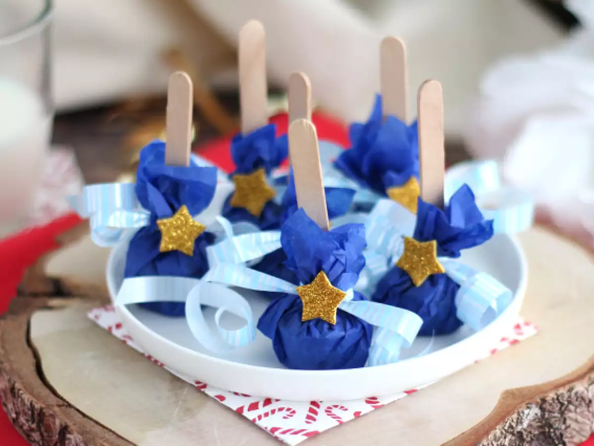 Recept Warme chocoladelollies: witte chocolade + speculaas