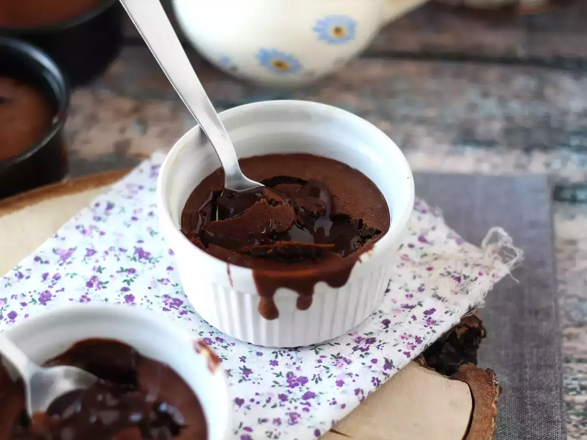 Recept Extra vloeibare air fryer chocoladefondants!