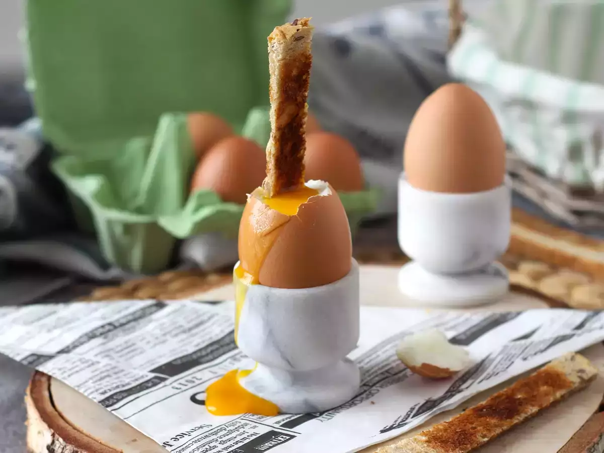 Recept Zachtgekookte eieren in de friteuse