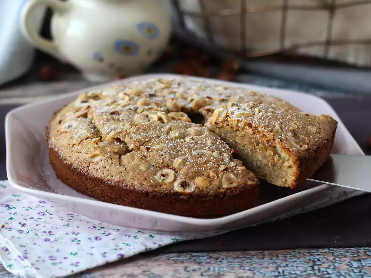 Recept Noisetier, de knapperige, smeltende hazelnootcake met 5 ingrediënten!