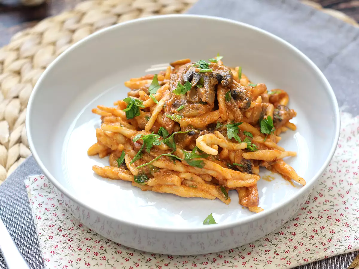Recept Pasta alla boscaiola, het ideale hoofdgerecht voor de herfst en winter