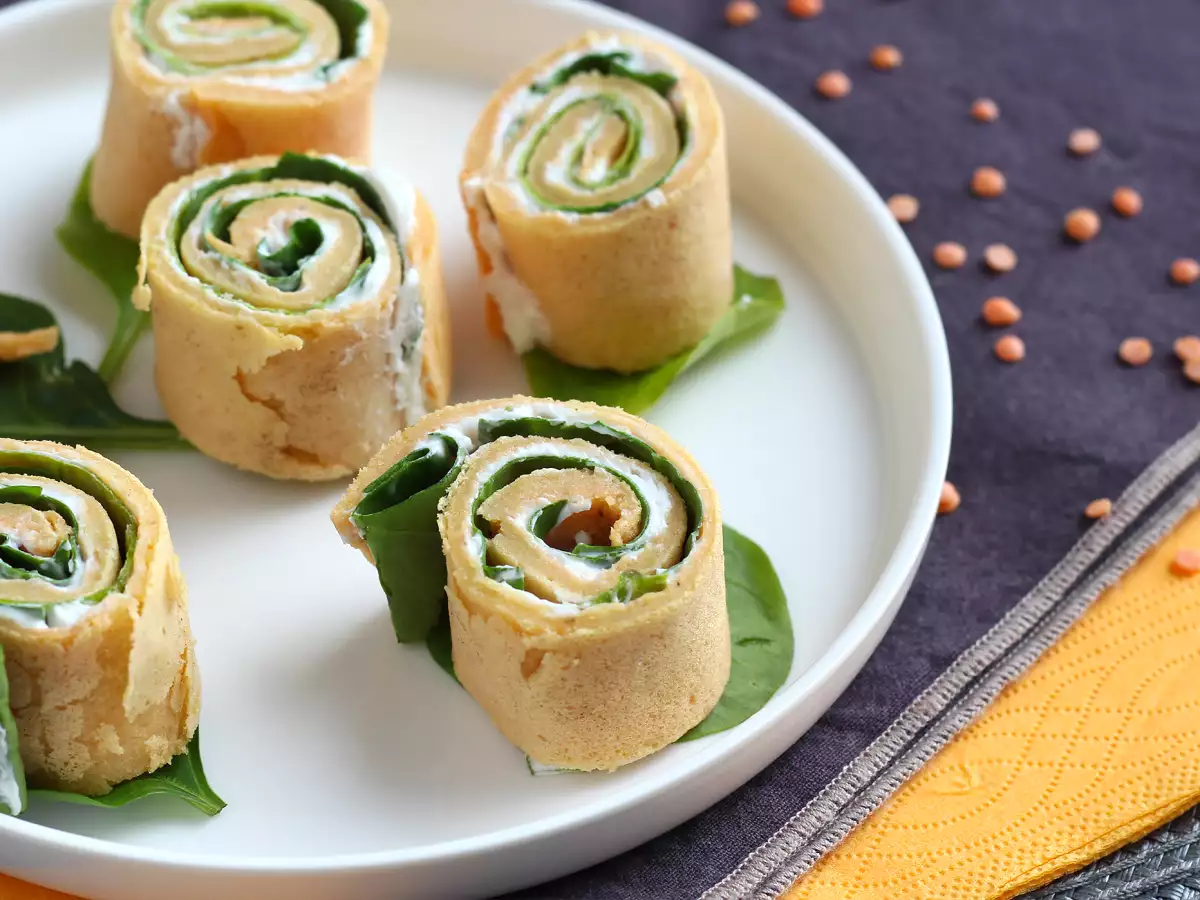 Recept Pannenkoeken van rode linzen - met maar 2 ingrediënten!