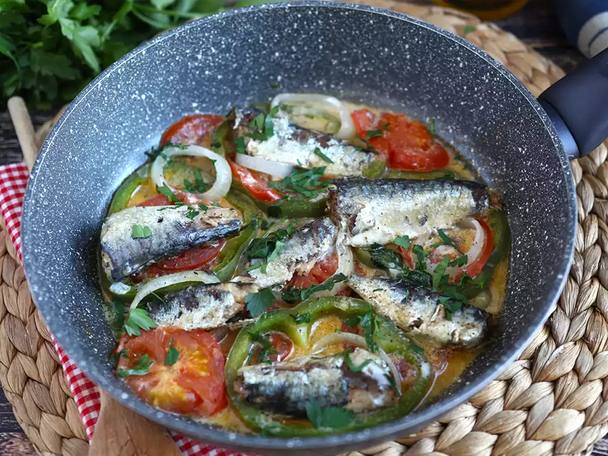 Recept Makkelijke en goedkope sardine stoofpot