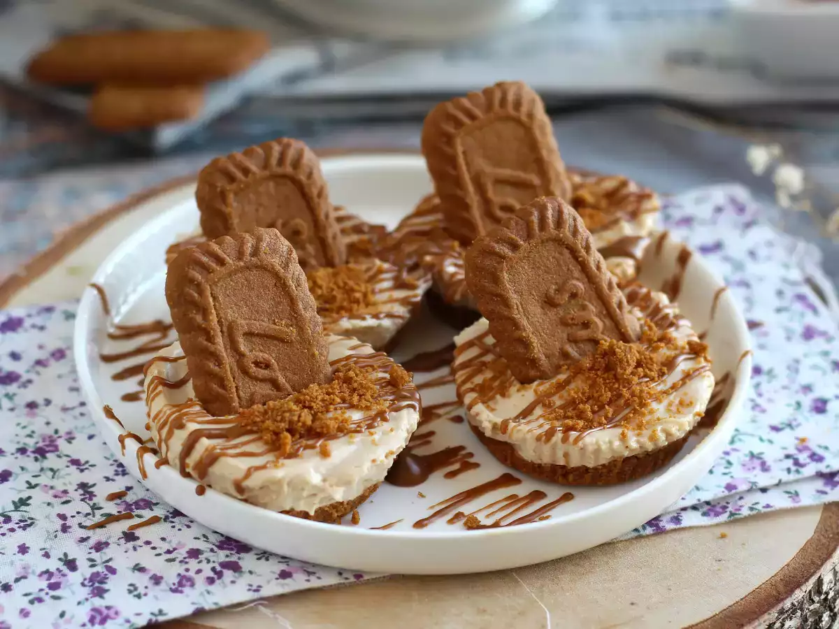 Recept No-bake cheesecakes met speculaaskoekjes