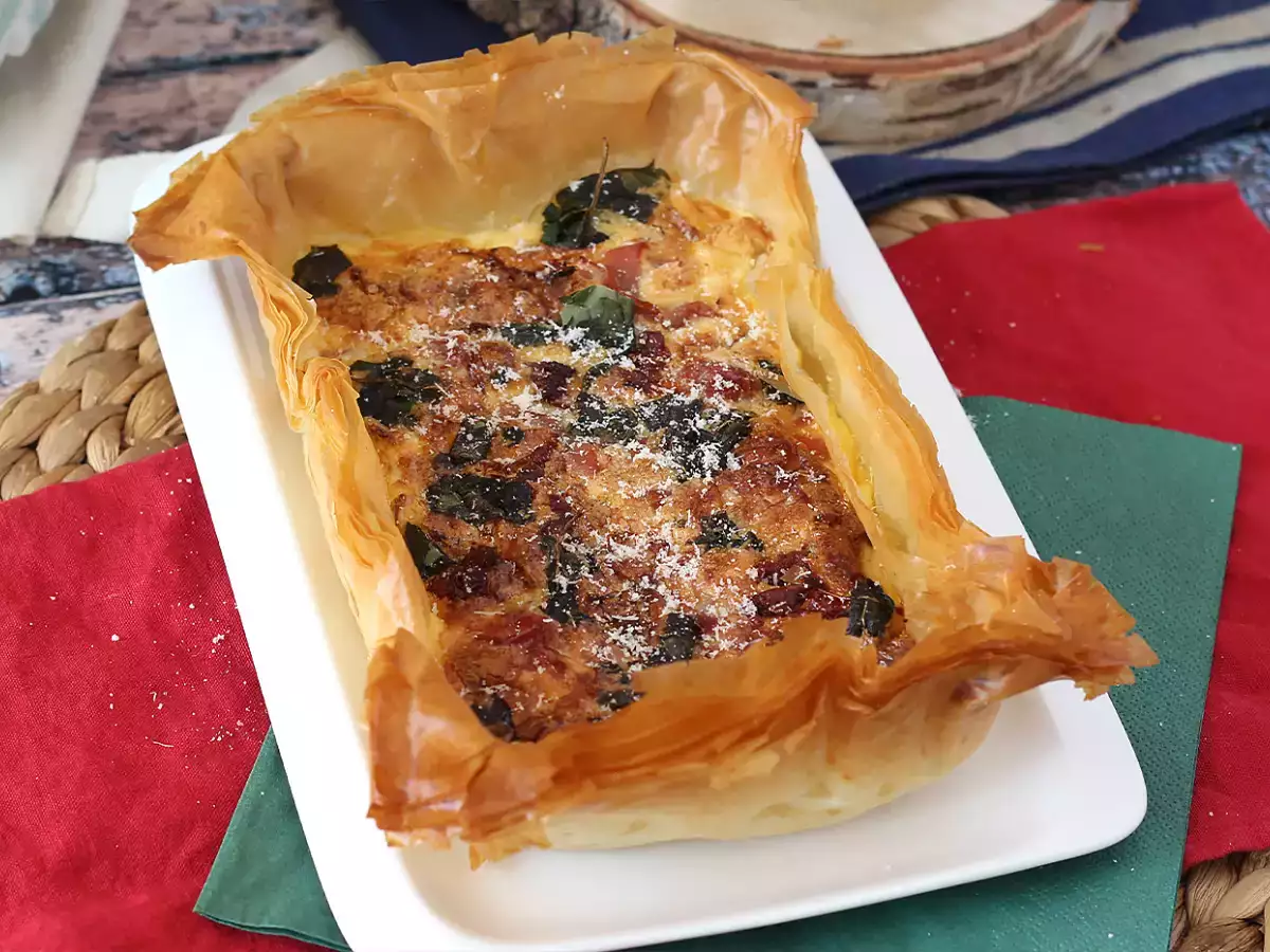Recept Snelle italiaanse filodeegtaart