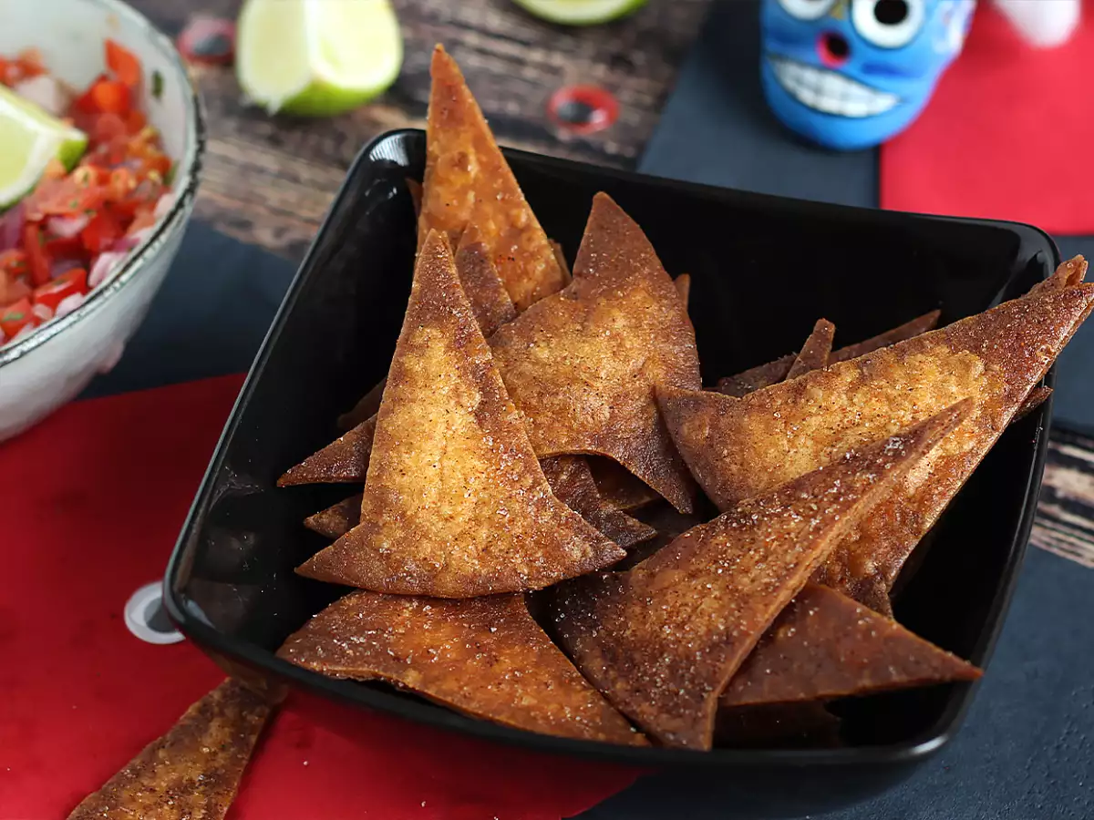 Recept Heksenhoedjes als aperitief – tortillachips