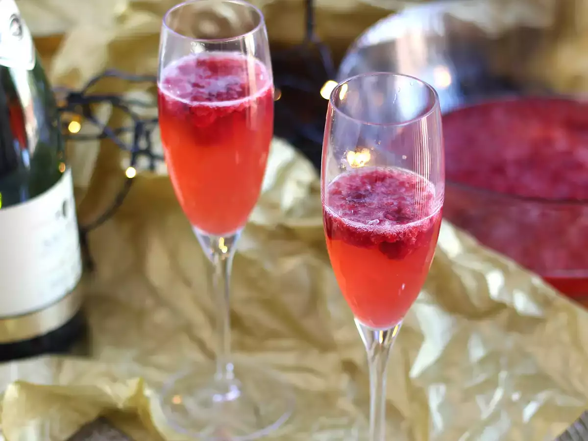 Recept Champagnesoep met frambozen
