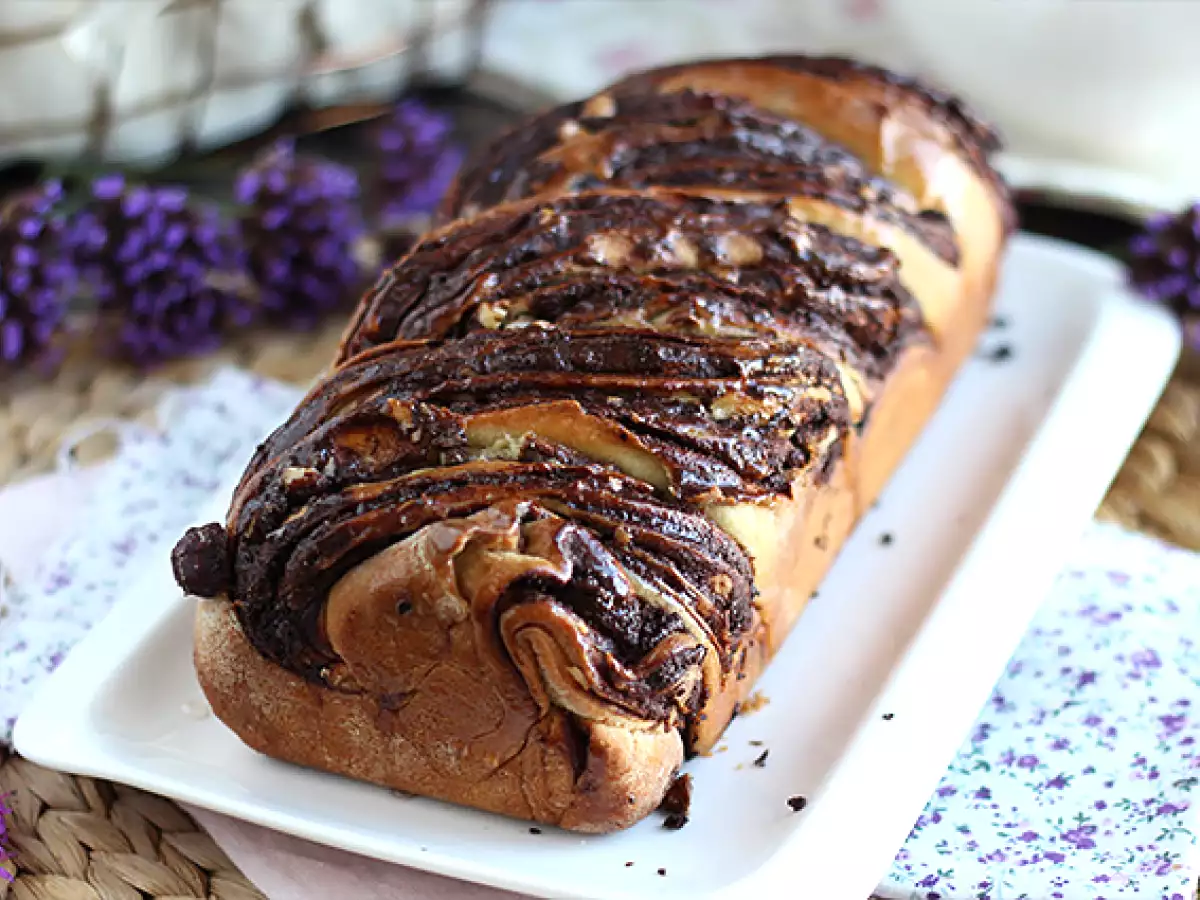 Recept Chocolade- en hazelnootbabka