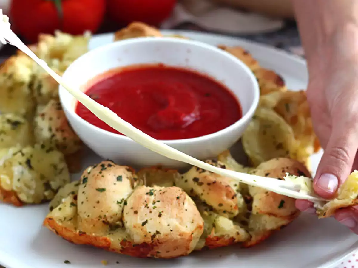 Recept Mozzarella gevulde pizzakroon