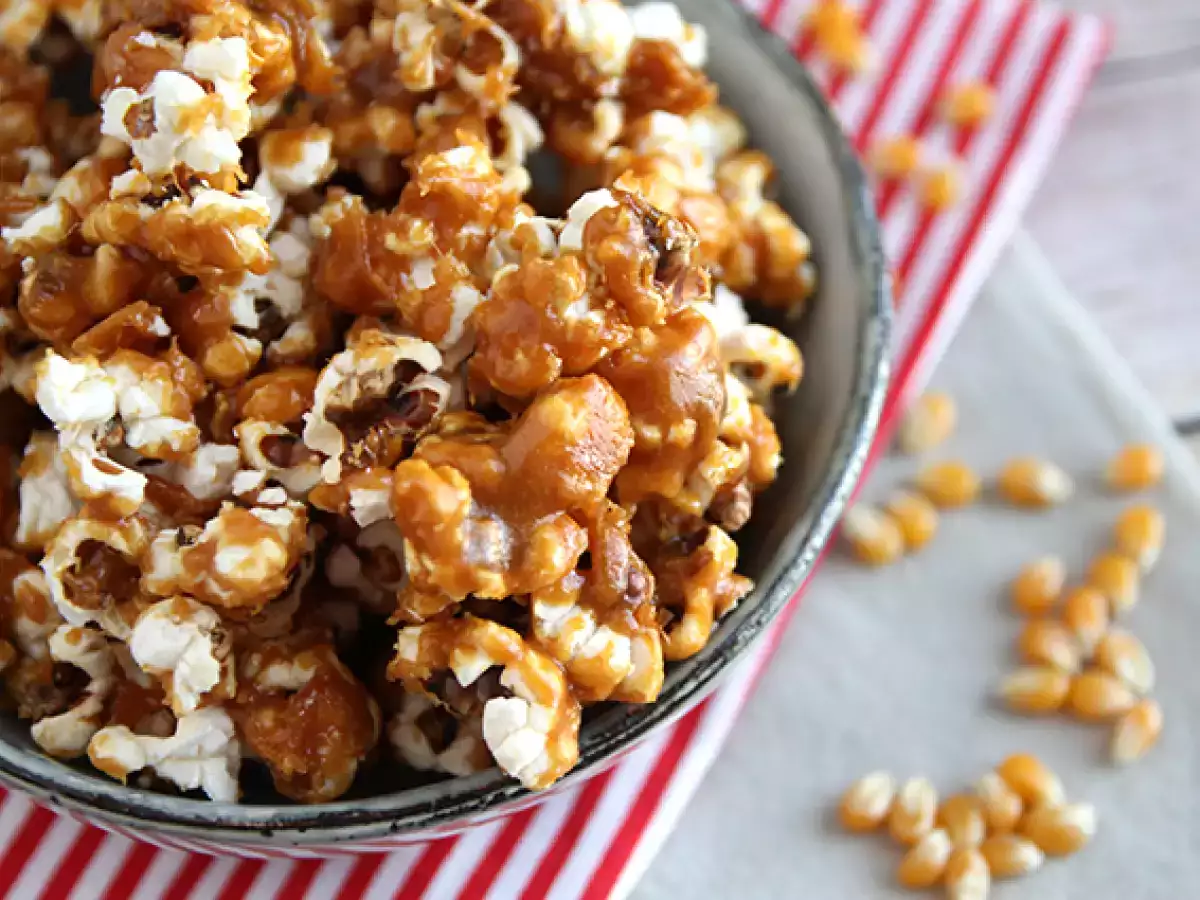 Recept Popcorn met karamel