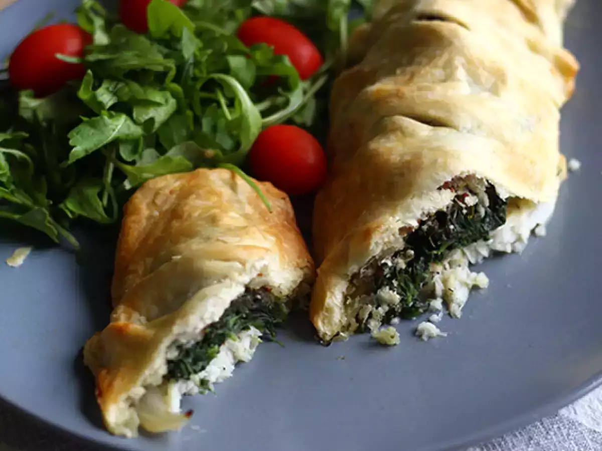 Recept Heek in bladerdeeg met spinazie