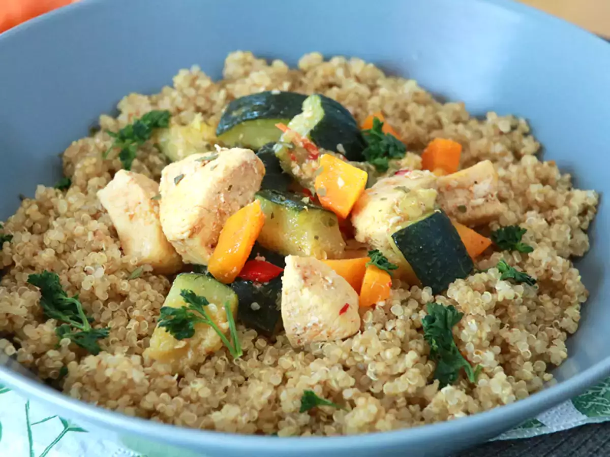 Recept Quinoa met groenten en kip