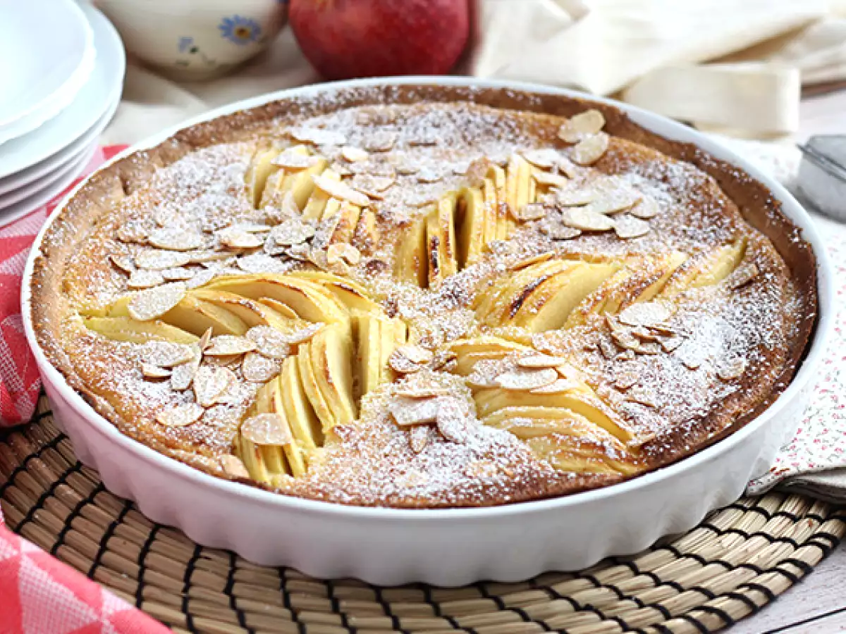 Recept Appel- en amandeltaart (tarte normande)