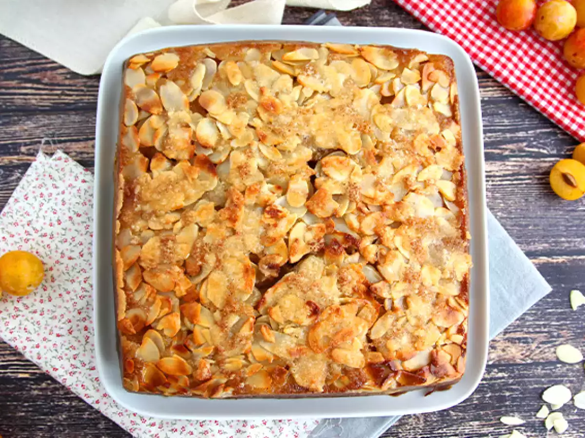 Recept Gâteau renversé met mirabellen en amandelen