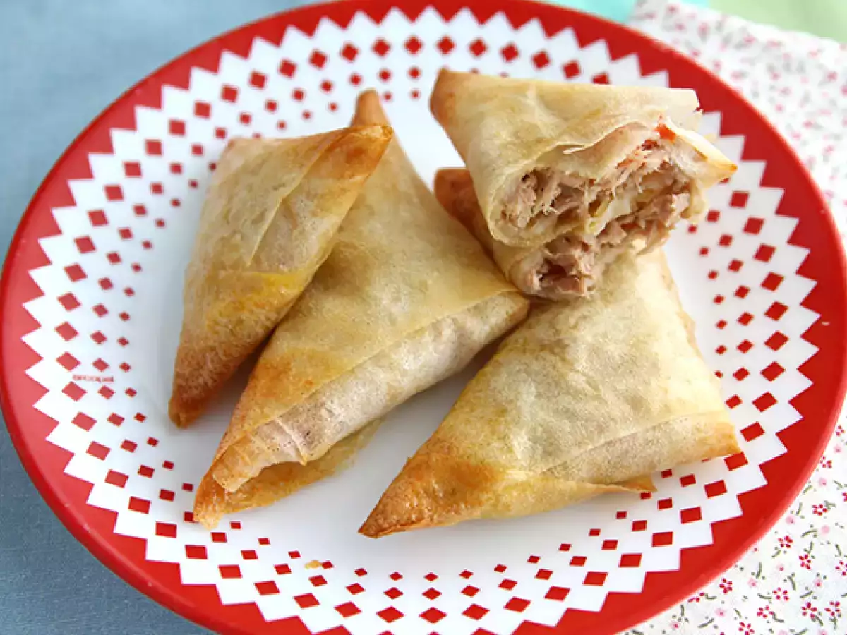 Recept Samoussas van tonijn en tomaat