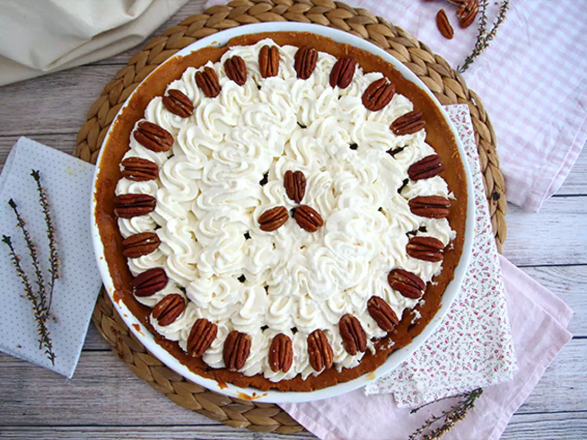 Recept Pecannotentaart met vanille en gezouten karamel