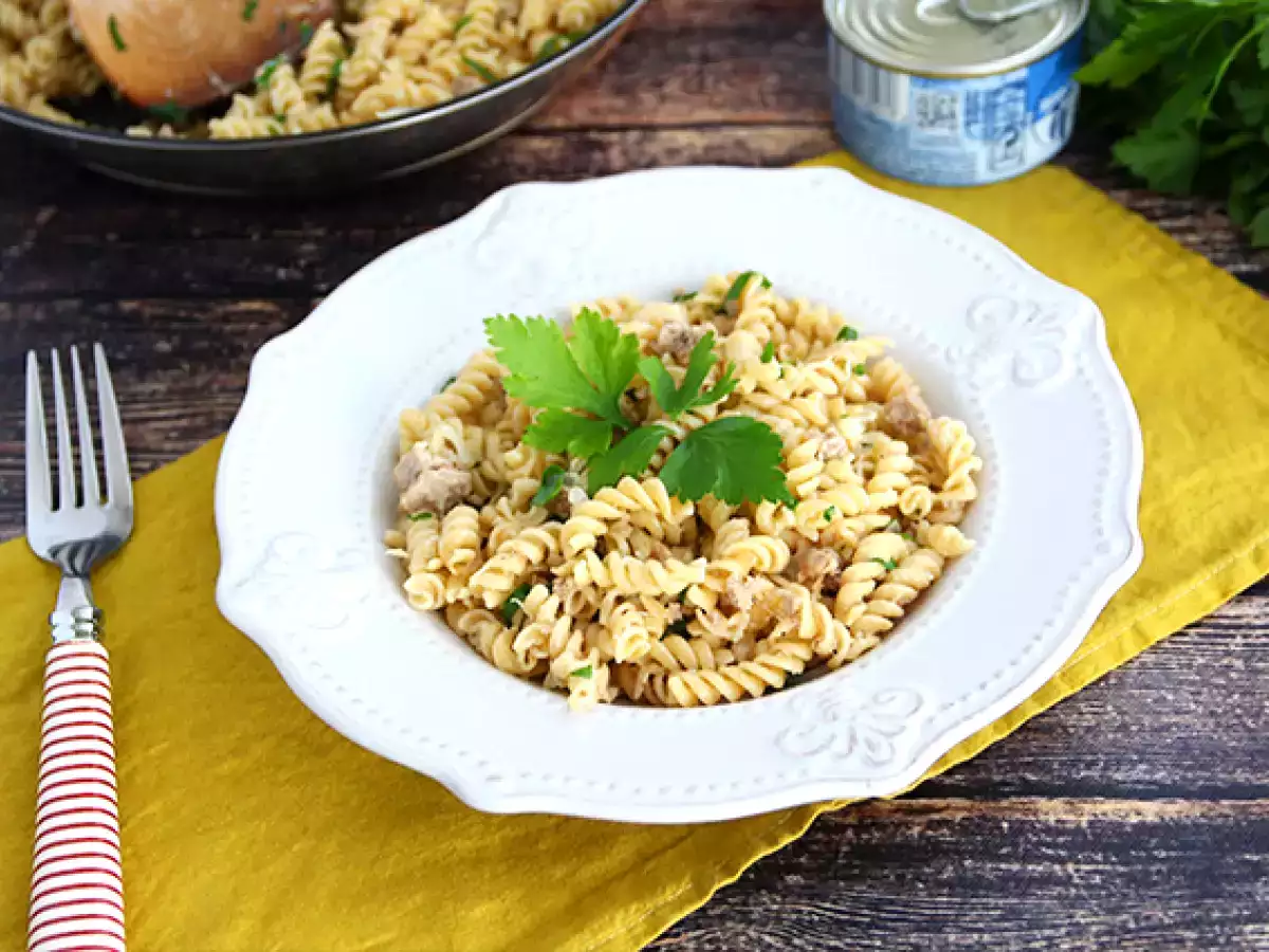 Recept Makkelijke pasta met tonijn