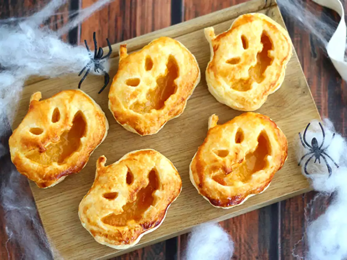 Recept Halloween bladerdeeggebakjes