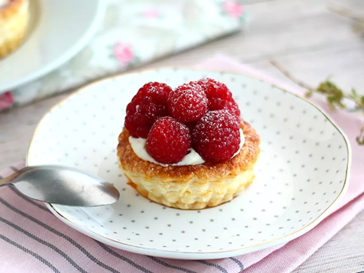 Recept Vol-au-vent met frambozen en mascarpone