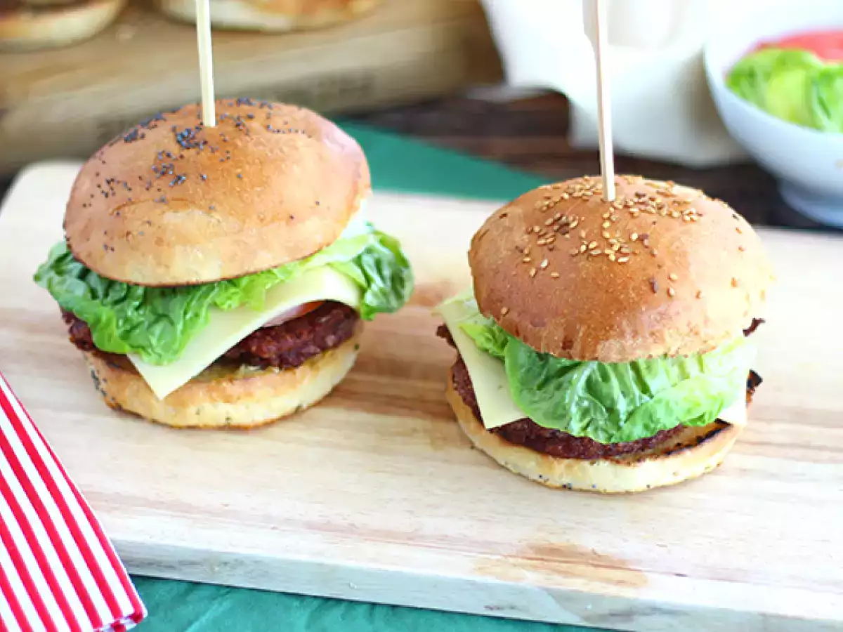 Recept Vegetarische burger met rode bonen